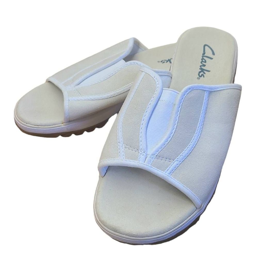 Clark's Cream Yarmouth Sandals 9